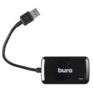 Разветвитель USB 3.0 Buro BU-HUB4-U3.0-S 4порт. Черный